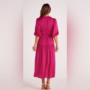 Mink Pink Bright Berry Midi (NWT)
